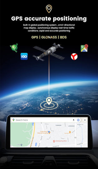 Carmedia Ηχοσύστημα Αυτοκινήτου 2 DIN (Bluetooth/USB/AUX/WiFi/GPS/Apple-Carplay/Android-Auto) με Οθόνη Αφής 10.25"