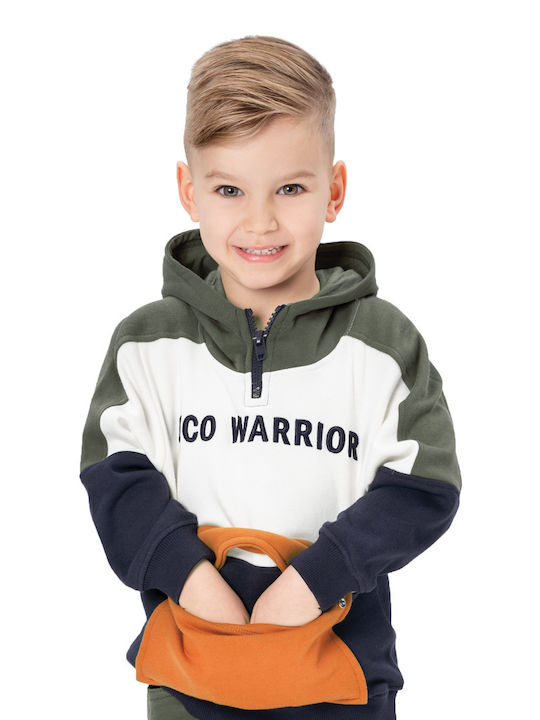 Energiers Kids Sweatshirt with Hood and Pocket Gray