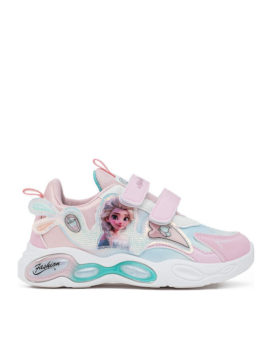 Παιδικά Sneakers με Σκρατς Ρόζ Λευκό