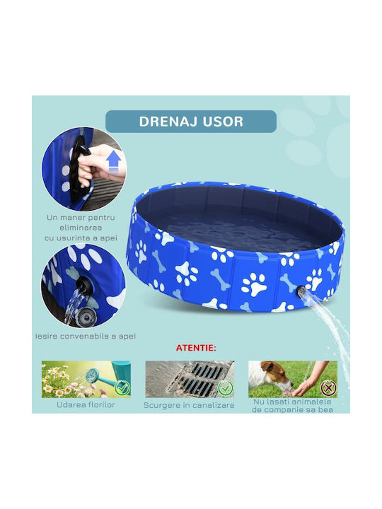 Dog Pool 80εκ. Blue 1pcs