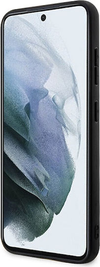 Guess Metal Gold Logo Back Cover Leather / Plastic Black (Samsung S24 Plus)