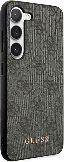Guess Metal Gold Logo Back Cover Leather / Plastic Black (Samsung S24 Plus)