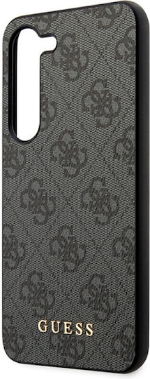 Guess Metal Gold Logo Back Cover Leather / Plastic Black (Samsung S24 Plus)