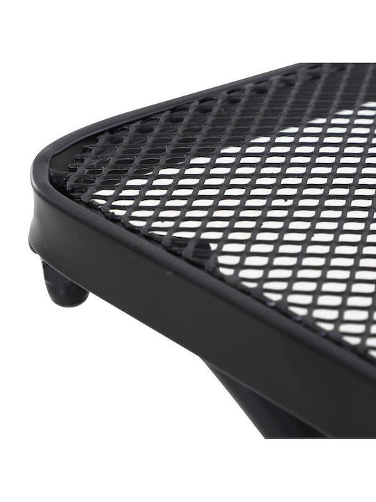 Metal Masa pentru spații exterioare mici Negru 45x45x50buc