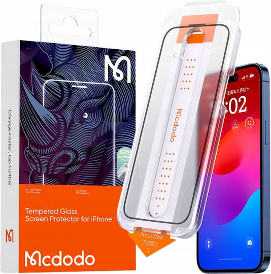 Mcdodo Gehärtetes Glas (iPhone 15 Pro)