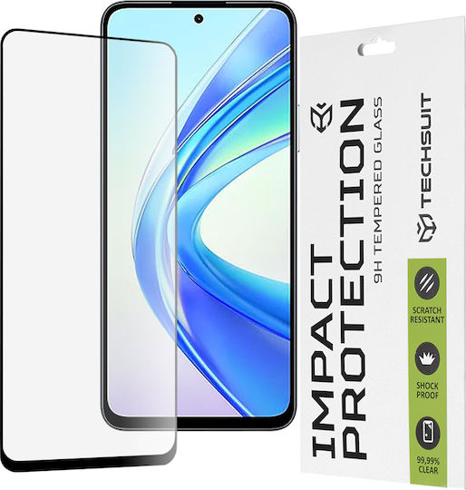Techsuit 111d Full Glue Full Face Tempered Glass Μαύρο (Honor X7b - Honor)