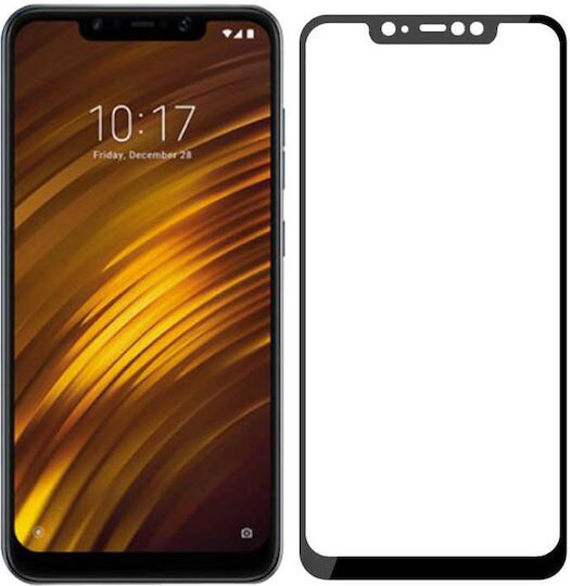 3D 0.3mm Full Face Tempered Glass Μαύρο (Xiaomi Poco F1)