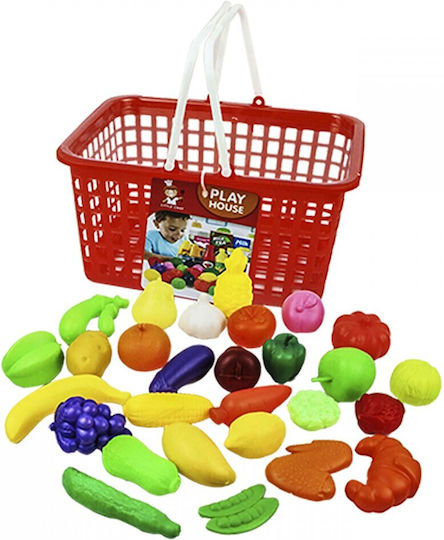 ToyMarkt Fruits & Vegetables Toy Basket for 3+ Years Old (Various Designs) 1pc