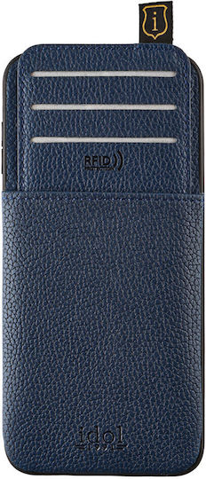 Idol 1991 Anti-rfid Wallet Δερμάτινο Μπλε (iPhone 14 Pro Max)