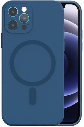 Tel Protect Magsilicone Umschlag Rückseite Silikon Blau (iPhone 15 Plus / 16 Plus)