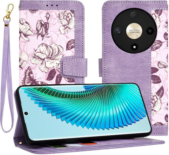 Techsuit Umschlag Rückseite Silikon Lila (Honor Magic6 Lite - Honor)
