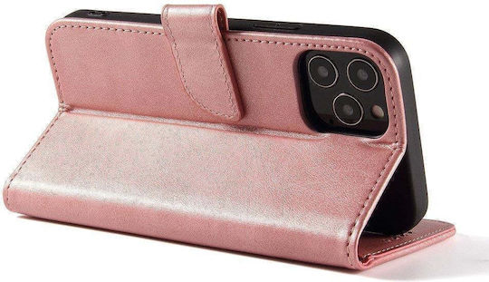 Hurtel Elegant Magnet Buchen Sie Synthetisches Leder Rosa (Redmi Note 11 Pro+ 5G)