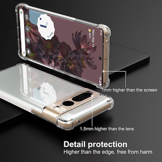 Techsuit Shockproof Clear Back Cover Silicon Transparent (Google Pixel 7 Pro)