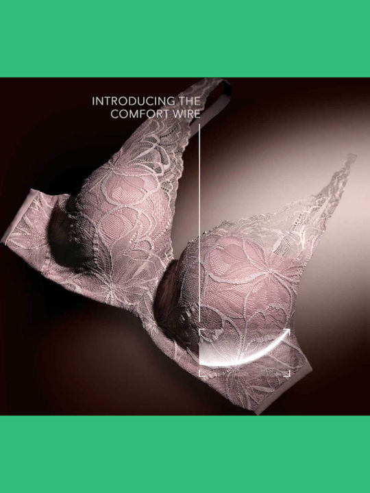 Body Make-up Illusion Μαύρο Minimizer Σουτιέν με Μπανέλες