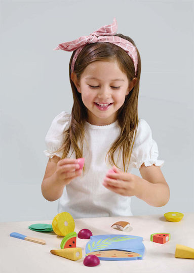 Tender Leaf Toys Дъска За Рязане С Тропически Плодове От Дърво За 3+ Години