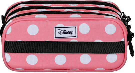 Triple Pencil Case Minnie Mouse Karactermania Pink