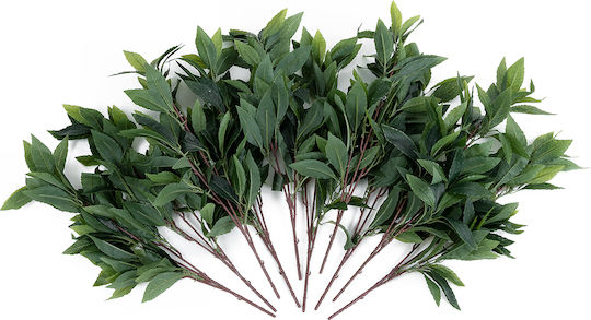 Globostar Artificial Garden Laurus Nobilis Branch 20225 10 X Artificial Decorative Bay Branches W45 X H60cm