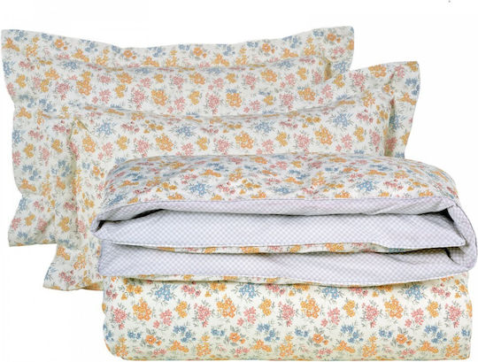 Das Home Сет Чаршафи 260x280см. Daily 3001 Cream, Mint, Salmon 4бр