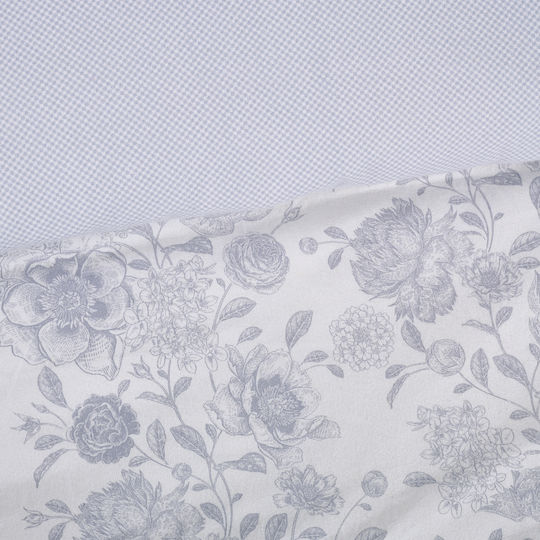 Das Home Duvet Cover Set Cotton Queen with 2 Pillowcases 220x240 9636 Grey, Ivory