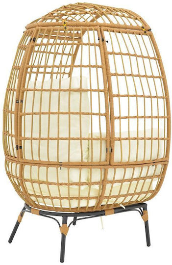 Sessel Frox Natural-black / Beige 96x76x145cm Sessel Frox Natural-black / Beige 96x76x145cm