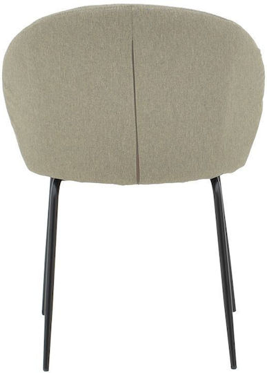 Olympian Столички Трапезария с платнена облицовка Grey-beige 1бр 50x55x83бр