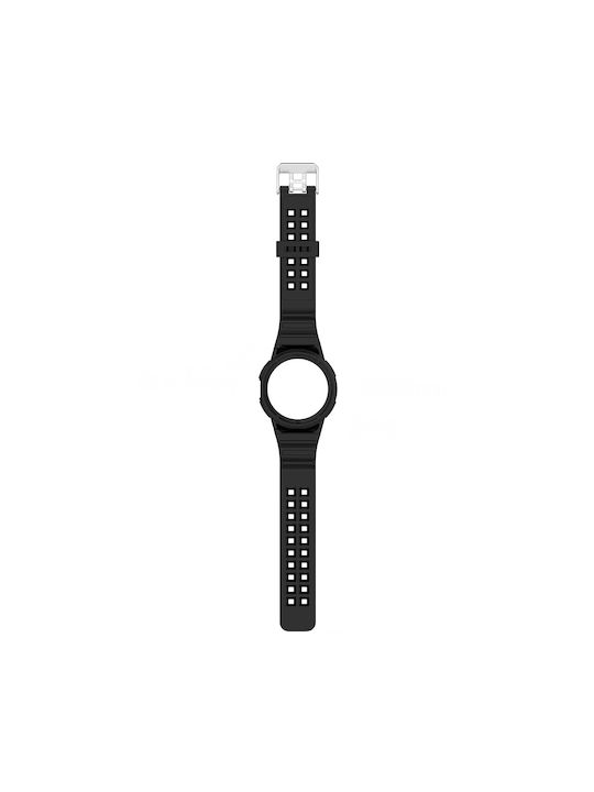 Techsuit Strap Silicone Black (Google Pixel Watch 1 / 2 / 3 41mm)