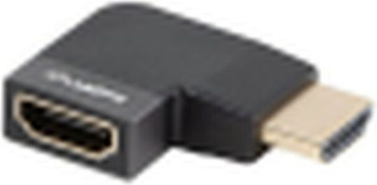 Lanberg HDMI Male to HDMI Female Converter Silver 1 Piece