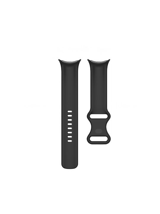 Techsuit Strap Silicone Black (Google Pixel Watch 1 / 2 / 3 41mm)