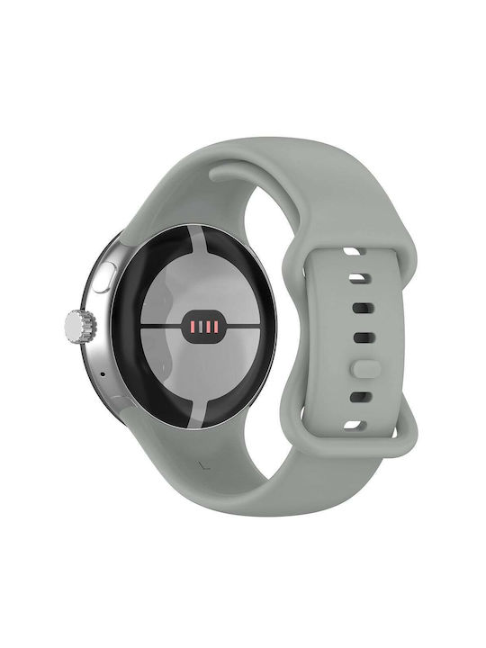 Techsuit Watchband W031 Armband Silikon Gray (Google Pixel Watch 1 / 2 / 3 / 4 41 mm)