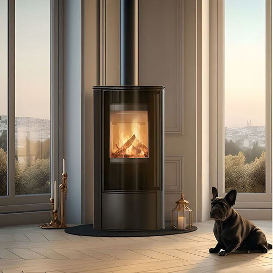 Kratki ERIK WS Ceramică Soba pe lemne 5.5kW White Satin