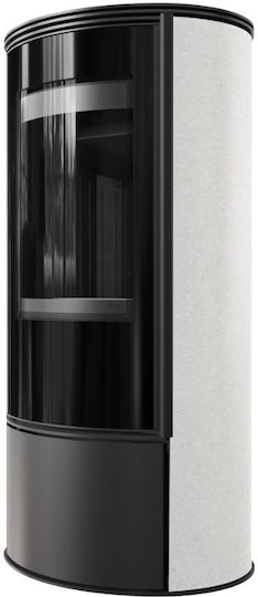 Kratki ERIK WS Ceramică Soba pe lemne 5.5kW White Satin