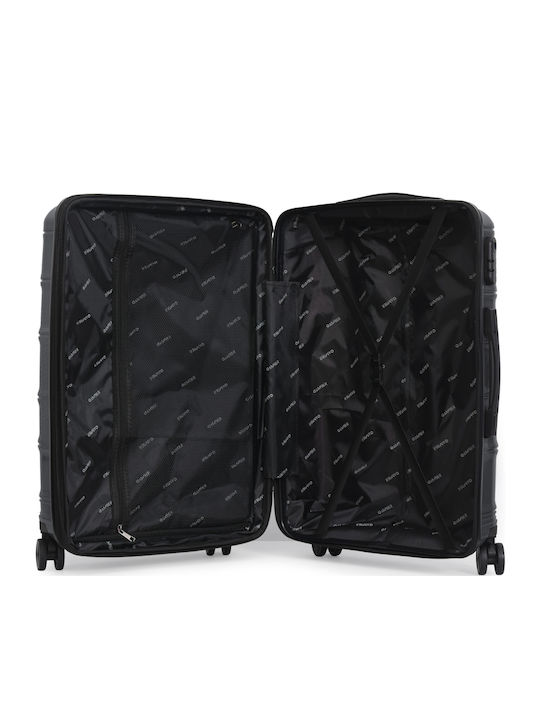 Amber Medium Hard Travel Suitcase Anthracite With 4 Wheels Height 65cm