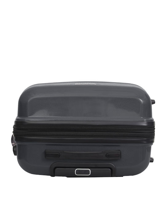 Amber Medium Hard Travel Suitcase Anthracite With 4 Wheels Height 65cm