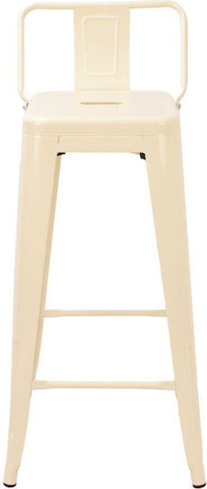 Σκαμπό Μπαρ Loft Κρεμ Ματ 43x44x95εκ.