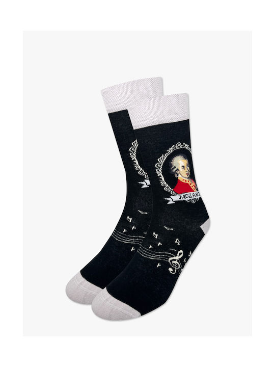 Nodo Cotton Sock Designs Mozart Black