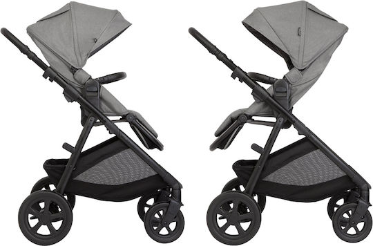 Graco Near2me Dlx Adjustable 3 in 1 Baby Stroller Suitable for Newborn Ash