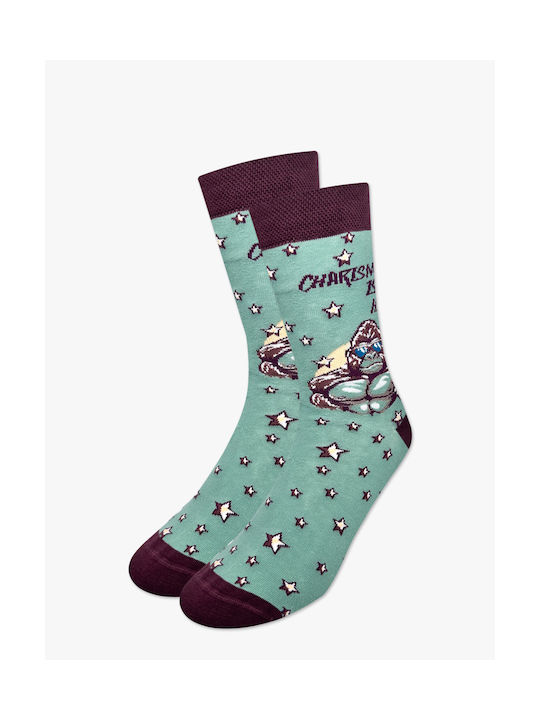 Nodo Cotton Sock Ape Design Green