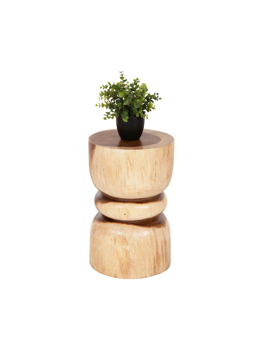 Stool For Living Room Wooden Bello Natural