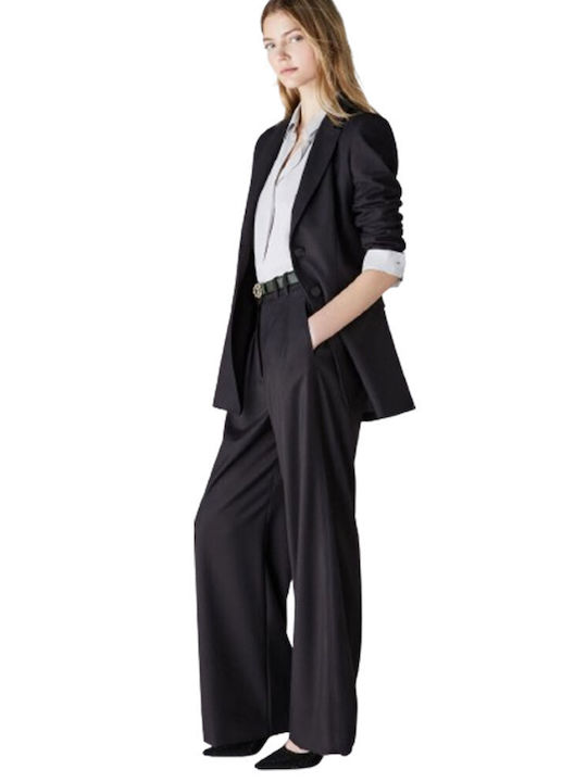 Emme Marella Women's Fabric Trousers Dark Grey