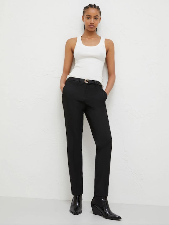 Women's Fabric Trousers Black