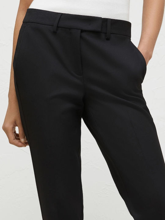 Women's Fabric Trousers Black