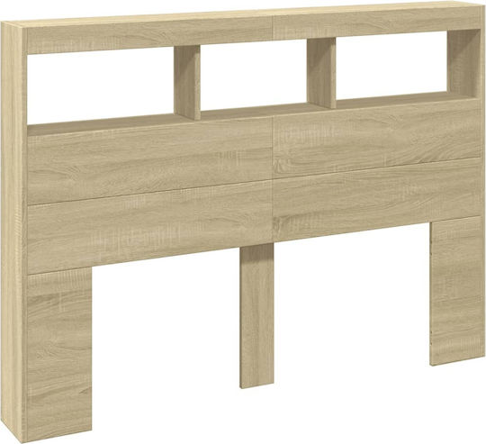 vidaXL Wooden Beige Bed Headboard