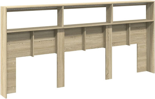 vidaXL Wooden Bed Headboard Beige 220cm