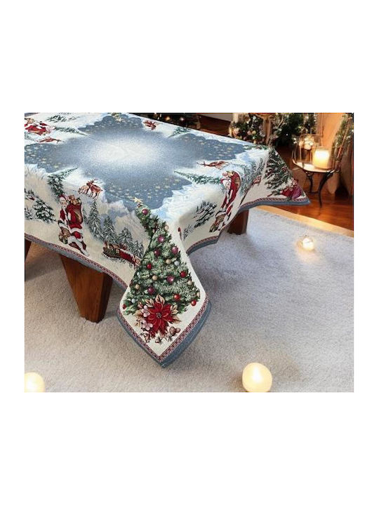 Linea Home Christmas Tablecloth Gray L140xW220cm 1pcs