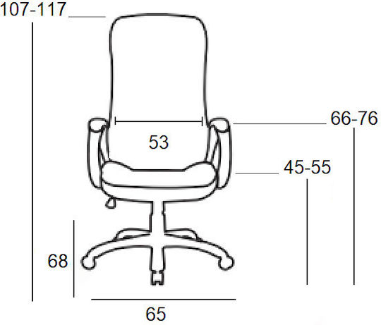 Zita Plus A9350 Scaun De Director Cu Inclinare Negru
