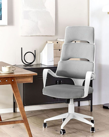 Beliani Lumarko Καρέκλα Γραφείου White And Gray