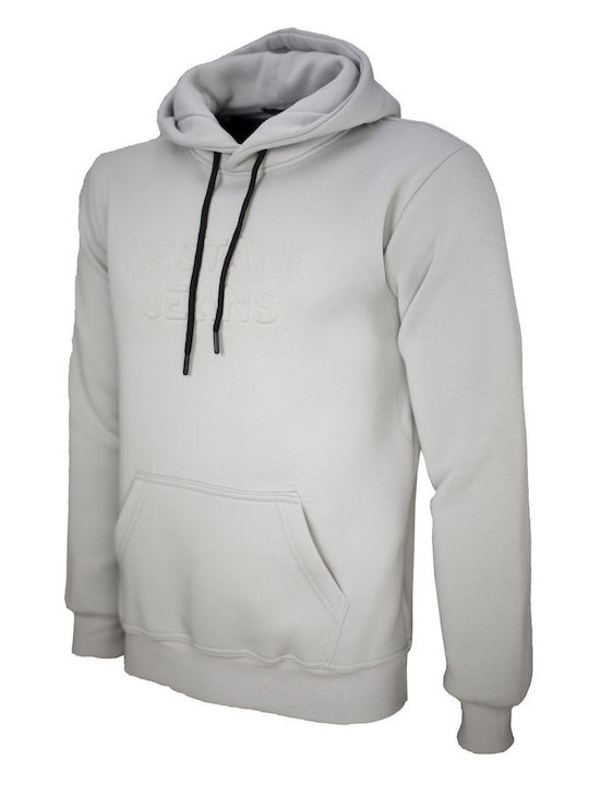 Restart Men's Sweatshirt with Hood Ice Grey