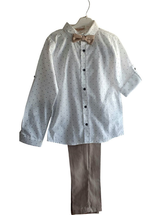 Kinder-Set mit Hose Winter 2Stück Beige