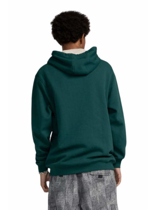 Santa Cruz Men's Sweatshirt Jacket with Hood Green