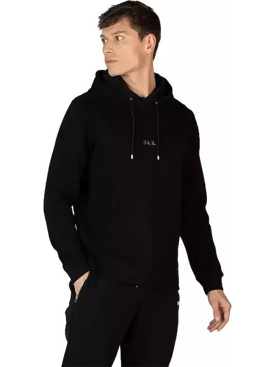 Φούτερ με Κουκούλα Jet Black